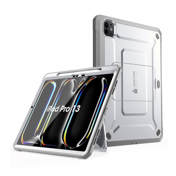 Husa pentru Apple iPad Pro 13 (2024), Supcase, Unicorn Beetle Pro, Alba