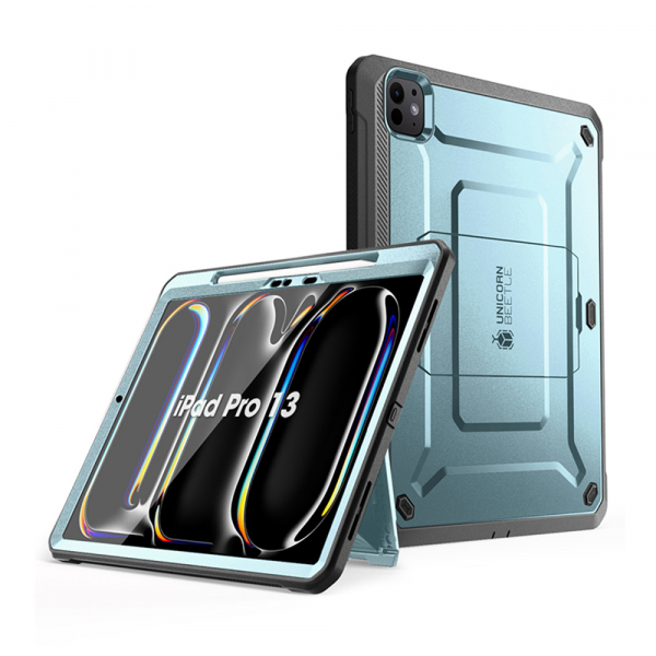 Husa pentru Apple iPad Pro 13 (2024), Supcase, Unicorn Beetle Pro, Bleu