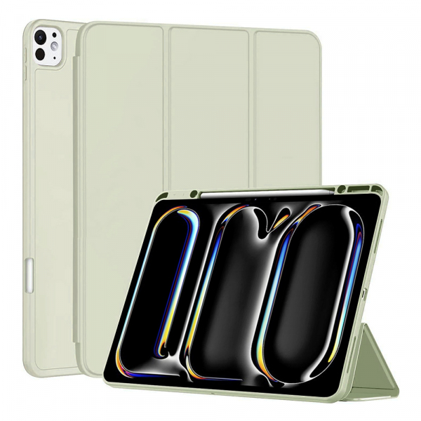 Husa pentru Apple iPad Pro 13 (2024), Techsuit, Flex Trifold, Verde Matcha