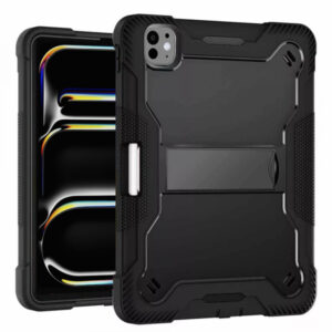 Husa pentru Apple iPad Pro 13 (2024), Techsuit, Rugged TabShell, Neagra