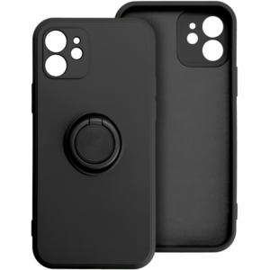 Husa pentru Apple iPhone 16 Pro, OEM, Silicone Ring, Neagra