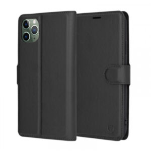 Husa pentru Apple iPhone 11 Pro Max, Techsuit, Leather Folio, Neagra