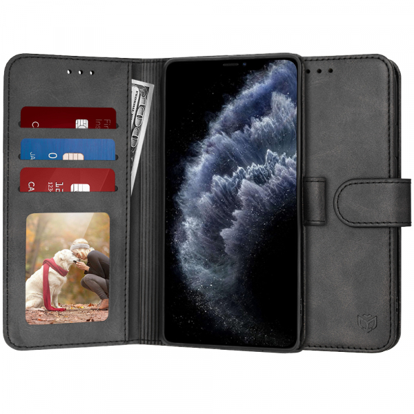 Husa pentru Apple iPhone 11 Pro, Techsuit, Diary Book, Neagra