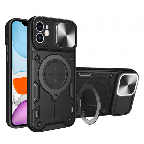 Husa pentru Apple iPhone 11, Techsuit, CamGuard Pro, Neagra
