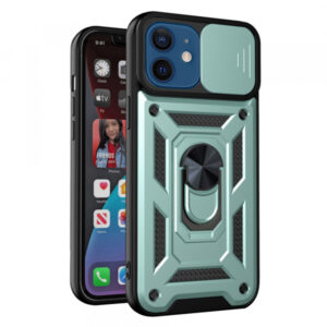 Husa pentru Apple iPhone 12 / 12 Pro, Techsuit, CamShield, Verde
