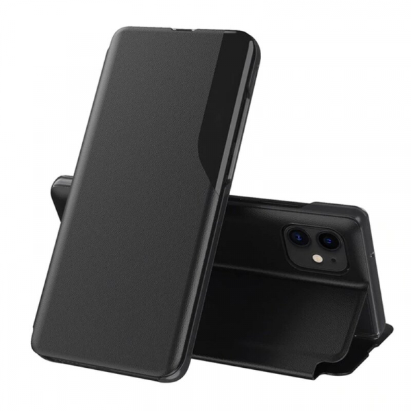 Husa pentru Apple iPhone 12 / 12 Pro, Techsuit, eFold, Neagra