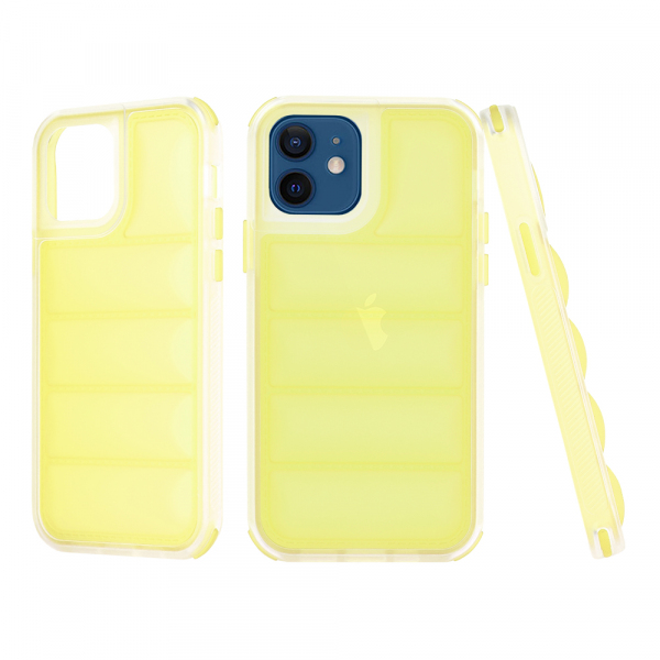 Husa pentru Apple iPhone 12 / 12 Pro, Techsuit, Wave Shield, Galbena