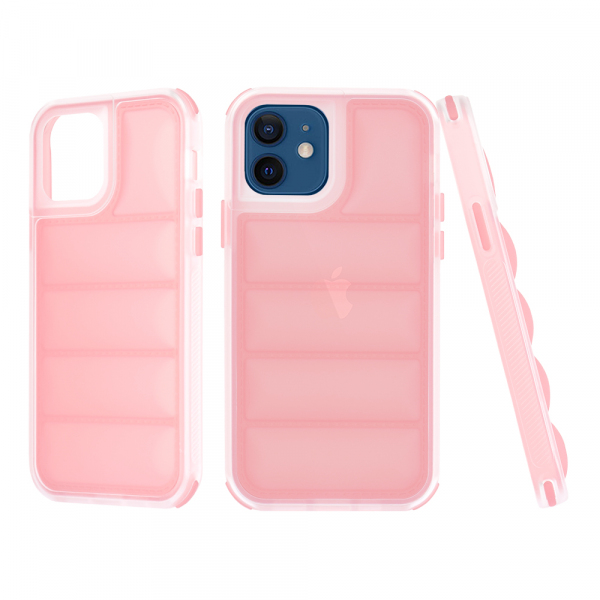 Husa pentru Apple iPhone 12 / 12 Pro, Techsuit, Wave Shield, Roz