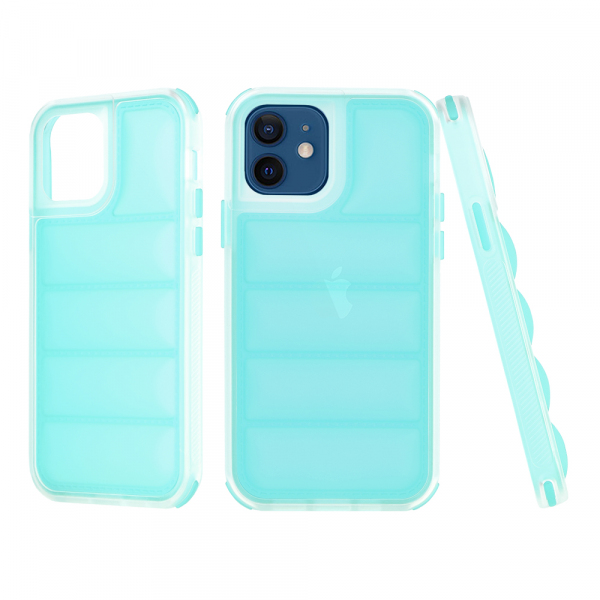 Husa pentru Apple iPhone 12 / 12 Pro, Techsuit, Wave Shield, Turcoaz