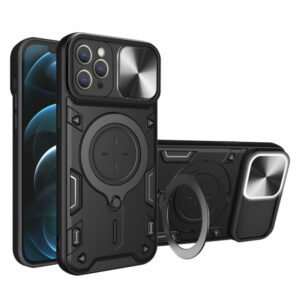 Husa pentru Apple iPhone 12 Pro Max, Techsuit, CamGuard Pro, Neagra