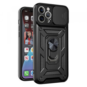 Husa pentru Apple iPhone 12 Pro Max, Techsuit, CamShield, Neagra