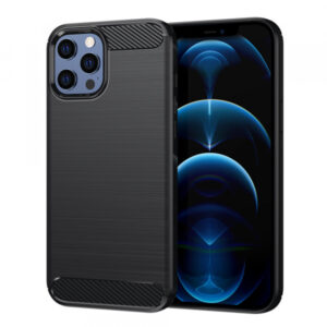 Husa pentru Apple iPhone 12 Pro Max, Techsuit, Carbon, Neagra