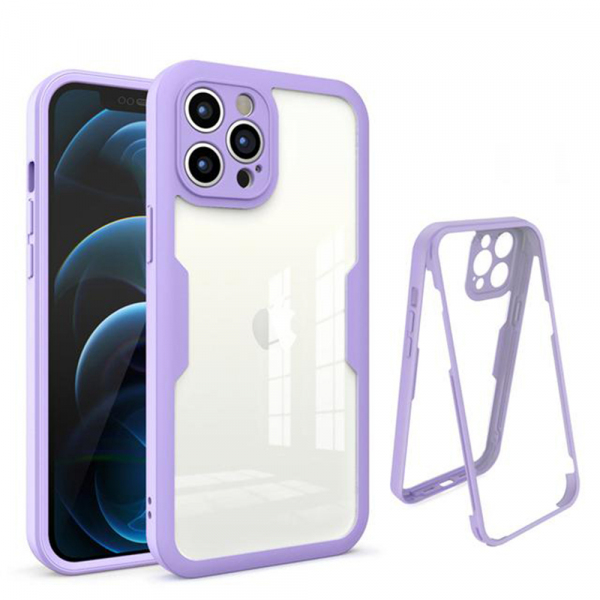 Husa pentru Apple iPhone 12 Pro Max, Techsuit, ColorVerse 360, Mov