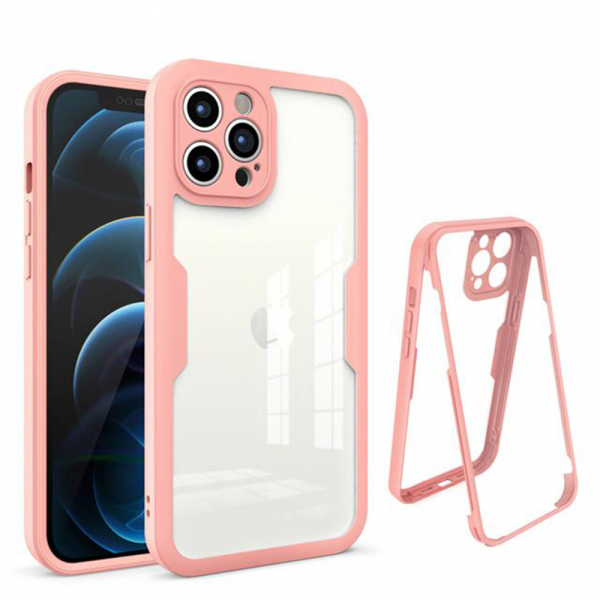 Husa pentru Apple iPhone 12 Pro Max, Techsuit, ColorVerse 360, Roz