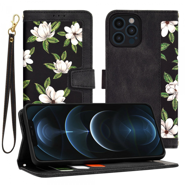 Husa pentru Apple iPhone 12 Pro Max, Techsuit, FlipCraft, Neagra