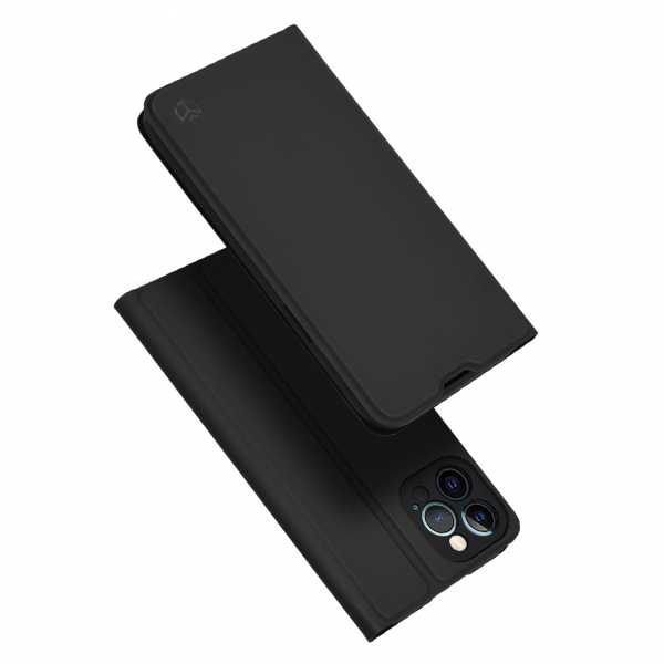 Husa pentru Apple iPhone 12 Pro Max, Techsuit, Magskin Book, Neagra