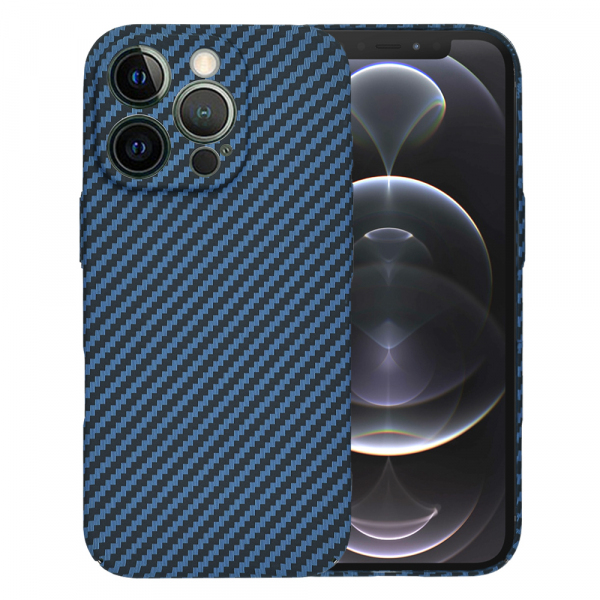 Husa pentru Apple iPhone 12 Pro, Techsuit, Carbonite FiberShell, Turcoaz