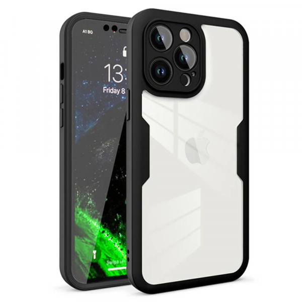 Husa pentru Apple iPhone 12 Pro, Techsuit, ColorVerse 360, Neagra