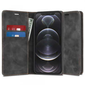 Husa pentru Apple iPhone 12 Pro, Techsuit, Confy, Neagra