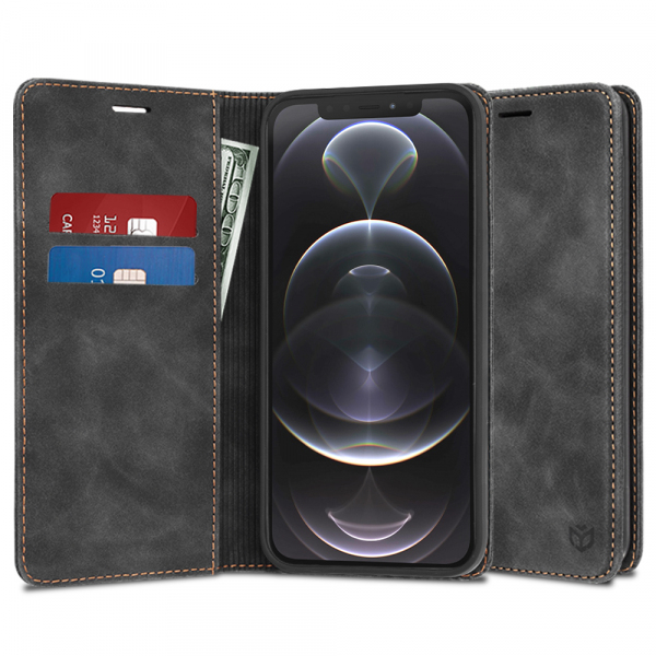Husa pentru Apple iPhone 12 Pro, Techsuit, Confy, Neagra