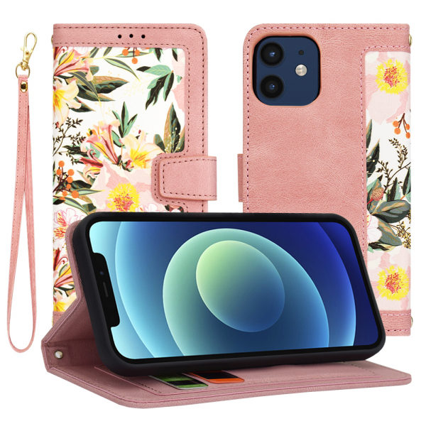 Husa pentru Apple iPhone 12 / 12 Pro, Techsuit, FlipCraft, Roz