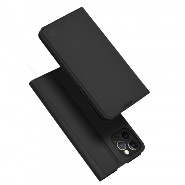 Husa pentru Apple iPhone 12 Pro, Techsuit, Magskin Book, Neagra