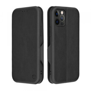 Husa pentru Apple iPhone 12 Pro, Techsuit, Safe Wallet Plus, Neagra