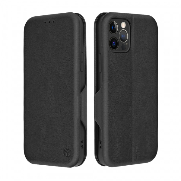 Husa pentru Apple iPhone 12 Pro, Techsuit, Safe Wallet Plus, Neagra