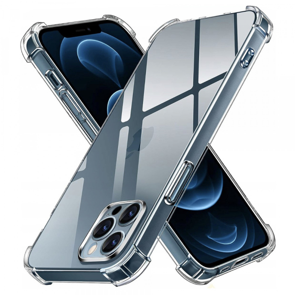 Husa pentru Apple iPhone 12 Pro, Techsuit, Shockproof Clear, Transparenta