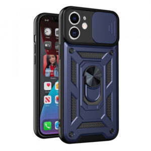Husa pentru Apple iPhone 12, Techsuit, CamShield, Albastra