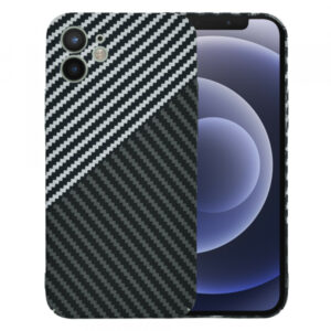 Husa pentru Apple iPhone 12, Techsuit, Carbonite FiberShell, Neagra Gri