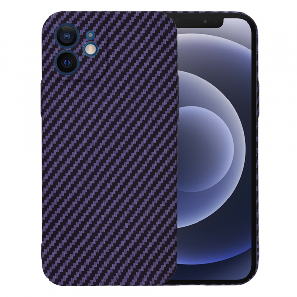 Husa pentru Apple iPhone 12, Techsuit, Carbonite FiberShell, Mov