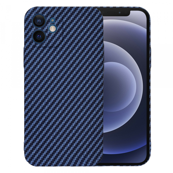 Husa pentru Apple iPhone 12, Techsuit, Carbonite FiberShell, Turcoaz