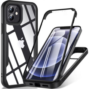 Husa pentru Apple iPhone 12, Techsuit, ColorVerse 360, Neagra