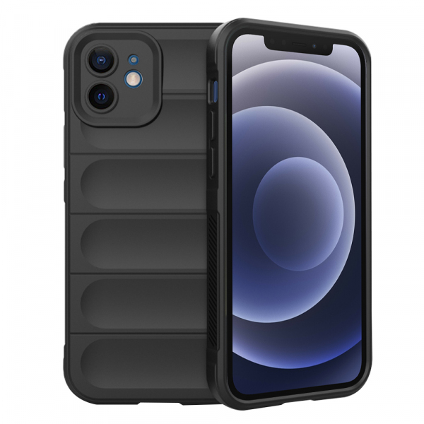 Husa pentru Apple iPhone 12, Techsuit, Magic Shield, Neagra