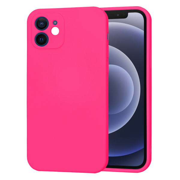 Husa pentru Apple iPhone 12, Techsuit, SoftFlex, Roz Inchis
