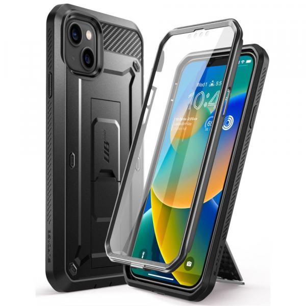 Husa pentru Apple iPhone 14 / 13, Supcase, Unicorn Beetle Pro, Neagra