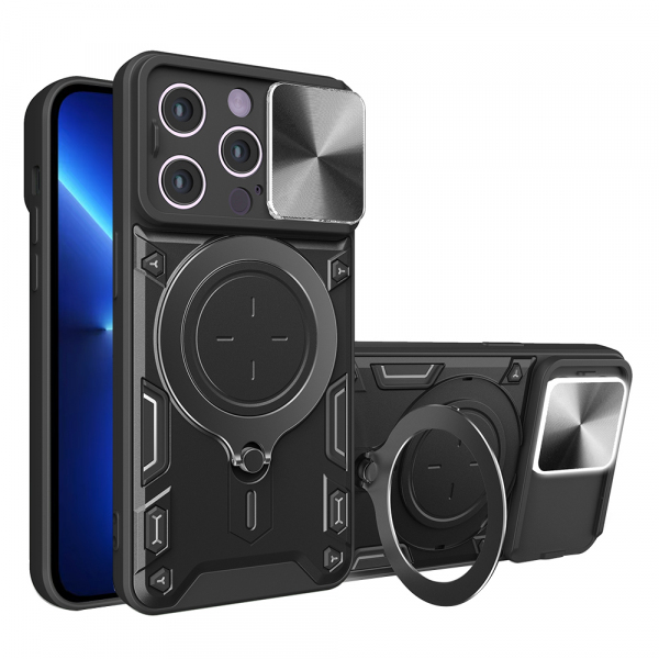 Husa pentru Apple iPhone 13 Pro Max, Techsuit, CamGuard Pro, Neagra