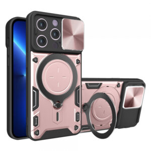 Husa pentru Apple iPhone 13 Pro Max, Techsuit, CamGuard Pro, Roz Aurie