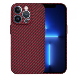 Husa pentru Apple iPhone 13 Pro Max, Techsuit, Carbonite FiberShell, Rosie