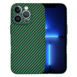 Husa pentru Apple iPhone 13 Pro Max, Techsuit, Carbonite FiberShell, Verde