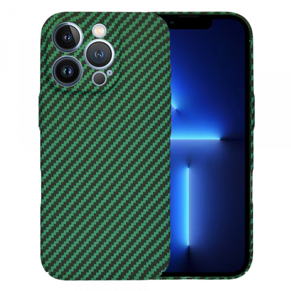 Husa pentru Apple iPhone 13 Pro Max, Techsuit, Carbonite FiberShell, Verde
