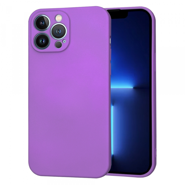 Husa pentru Apple iPhone 13 Pro Max, Techsuit, SoftFlex, Mov