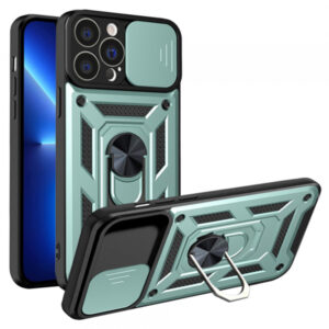Husa pentru Apple iPhone 13 Pro, Techsuit, CamShield, Verde