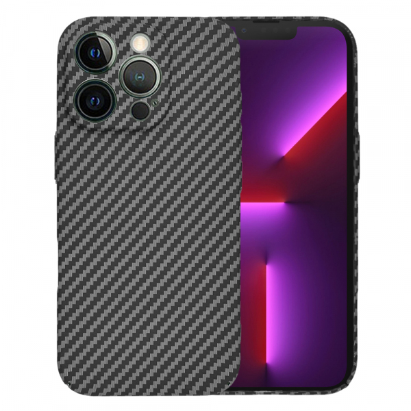 Husa pentru Apple iPhone 13 Pro, Techsuit, Carbonite FiberShell, Neagra