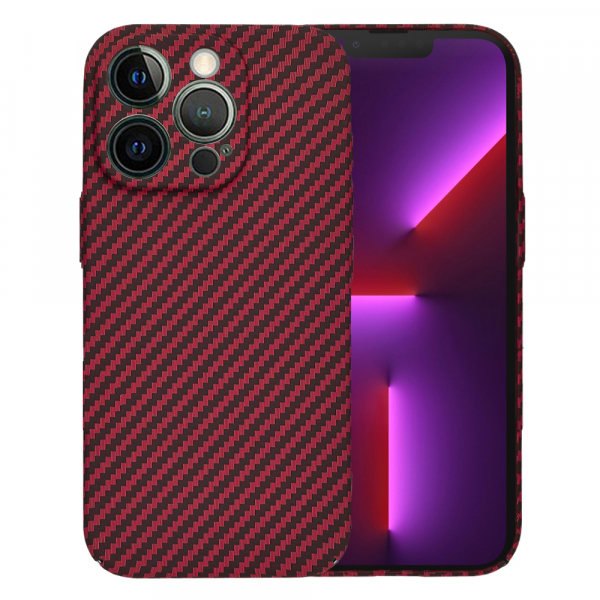 Husa pentru Apple iPhone 13 Pro, Techsuit, Carbonite FiberShell, Rosie