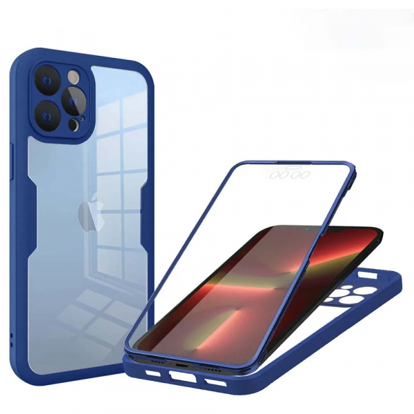 Husa pentru Apple iPhone 13 Pro, Techsuit, ColorVerse 360, Albastra