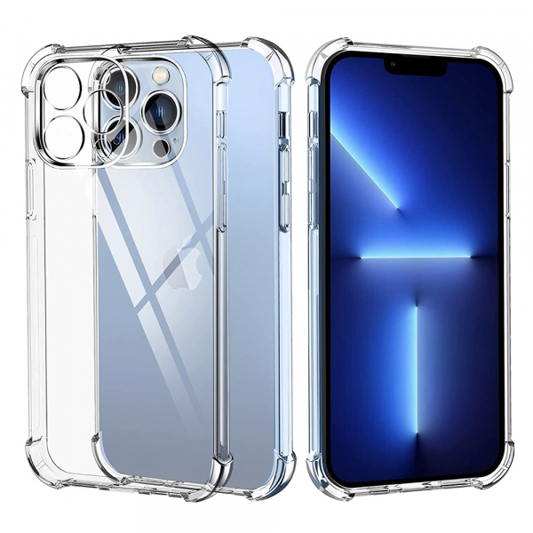 Husa pentru Apple iPhone 13 Pro, Techsuit, Shockproof Clear, Transparenta