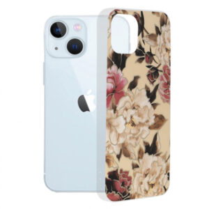 Husa pentru Apple iPhone 13, Techsuit, Marble, Bej