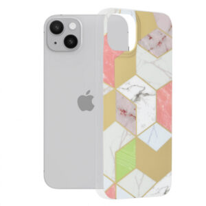 Husa pentru Apple iPhone 14 Plus, Techsuit, Marble, Mov